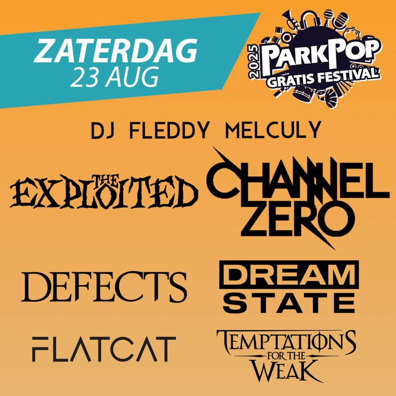 Line-up zaterdag 
