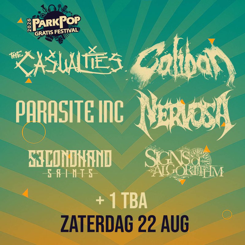 Line-up zaterdag 22 augustus